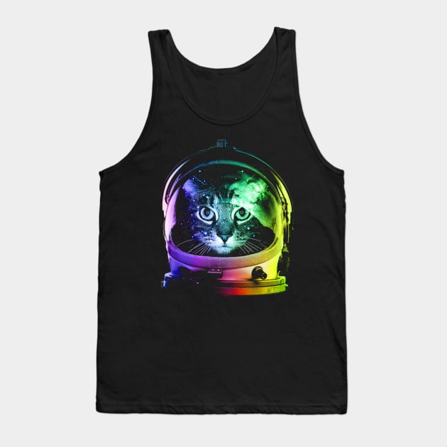 Space cat Tank Top by clingcling